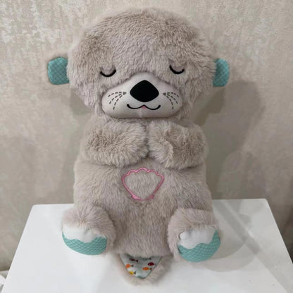 Music Otter Education of Sound and Light Soothing Sound Sleep Otter Baby Put to Sleep Music Breathing Teddy Bear